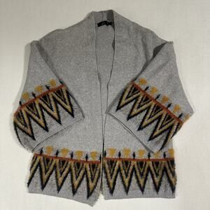 Janice Apparel Cardigan Sweater Western Cowgirl‎ Open Boxy Short Sleeve